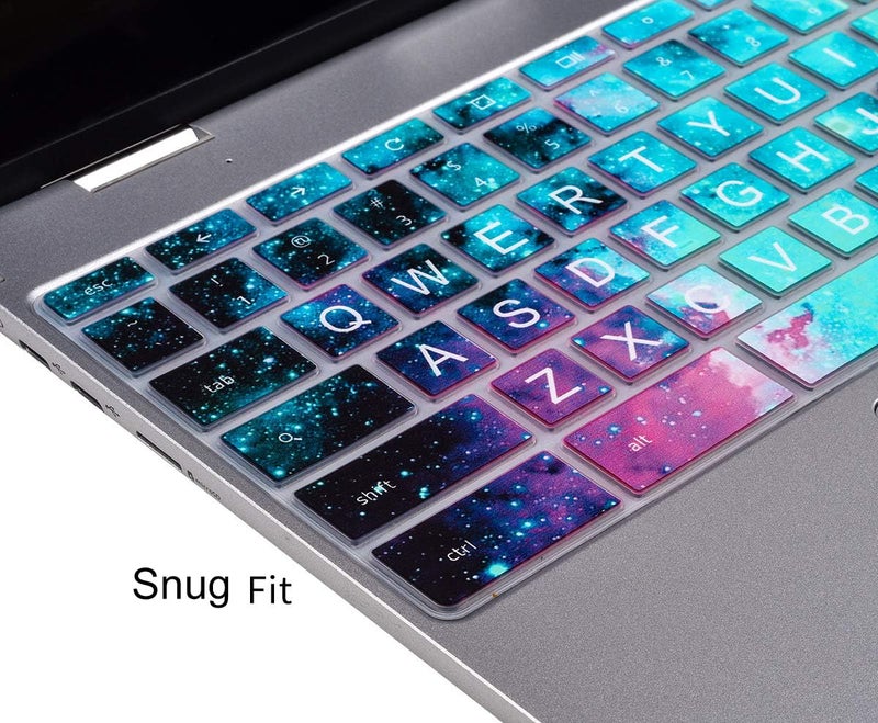CaseBuy Keyboard Cover for Samsung Chromebook 4 3 XE310XBA-K01US XE310XBA-K02US XE310XBA-K03US XE500C13 XE501C13 11.6 /Chromebook 4+ 15.6" XE350XBA-K01US XE350XBA-K03US XE350XBA-K05US(Upper Case, Galaxy) - Image 3